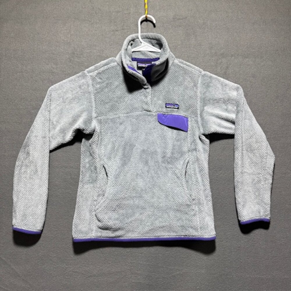 Patagonia Retool fleece Pullover Grey Women's Small outdoor Camping Casual